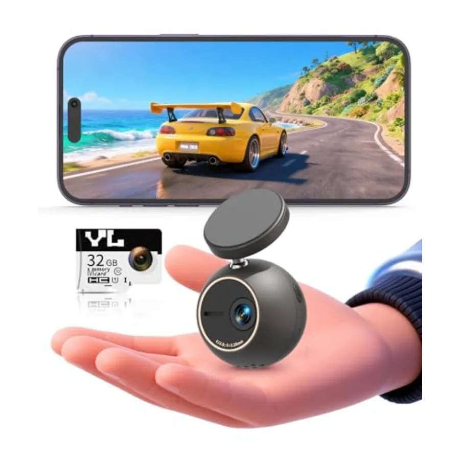 Car dash cam with 2K resolution, ABS plastic body, black color, voice control and 360 rotatable mount for flexible installation
Car dash cam with 2K resolution, ABS plastic body, black color, voice control and 360 rotatable mount for flexible installation