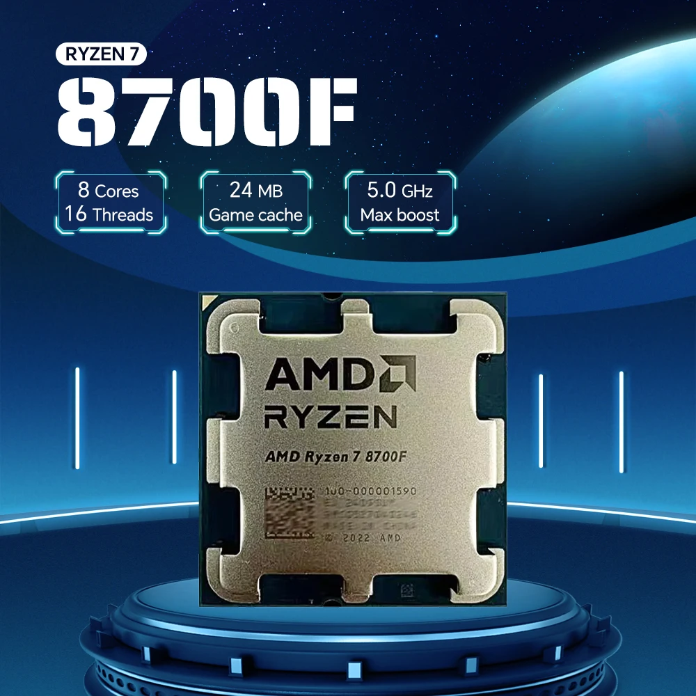 NEW R7 8700F 65W 4NM L3=16M 4.1GHz AMD Ryzen 7 8700F 8-Core 16-Thread Gaming Processor DDR5 Socket AM5 but without fan
NEW R7 8700F 65W 4NM L3=16M 4.1GHz AMD Ryzen 7 8700F 8-Core 16-Thread Gaming Processor DDR5 Socket AM5 but without fan