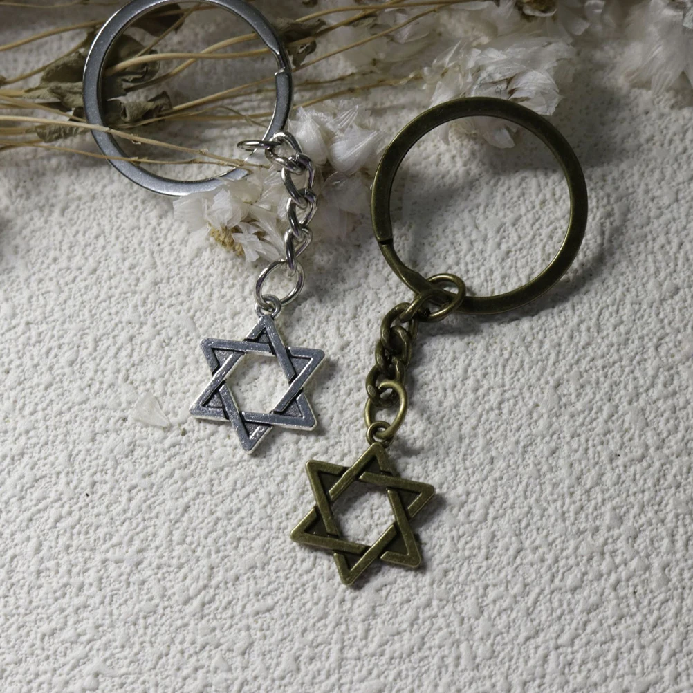 2pcs Key Chain Door Ring Hexagonal Star Charm Jewish Keychain Halloween Creative Accessories Religious Bulk Pack Gifts
2pcs Key Chain Door Ring Hexagonal Star Charm Jewish Keychain Halloween Creative Accessories Religious Bulk Pack Gifts