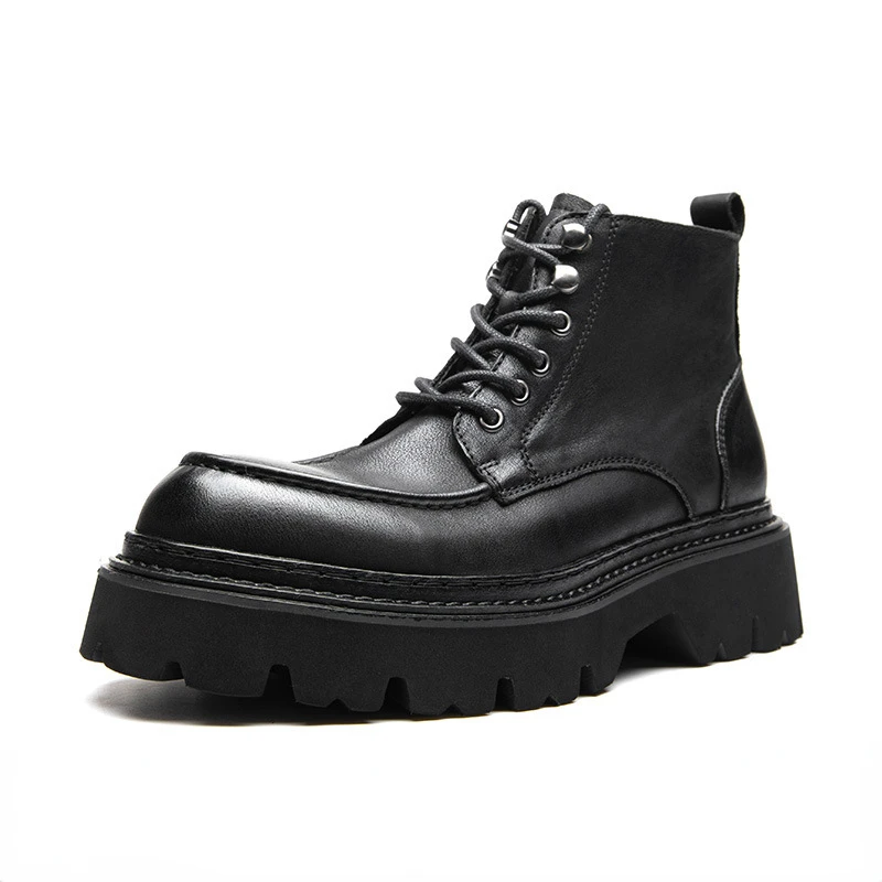 Platform Mens Ankle Boots Luxury Quality Handmade Genuine Leather Round Toe Retro Outdoor Social Autumn Business Shoes Man 2025
Platform Mens Ankle Boots Luxury Quality Handmade Genuine Leather Round Toe Retro Outdoor Social Autumn Business Shoes Man 2025