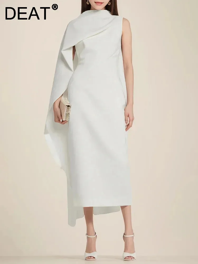 DEAT O-neck Sleeveless Patchwork Women's Dress New Fashion Evening Shawl Design Waist Elegant Party Dresses 2024 Autumn 13DB4039
DEAT O-neck Sleeveless Patchwork Women's Dress New Fashion Evening Shawl Design Waist Elegant Party Dresses 2024 Autumn 13DB4039