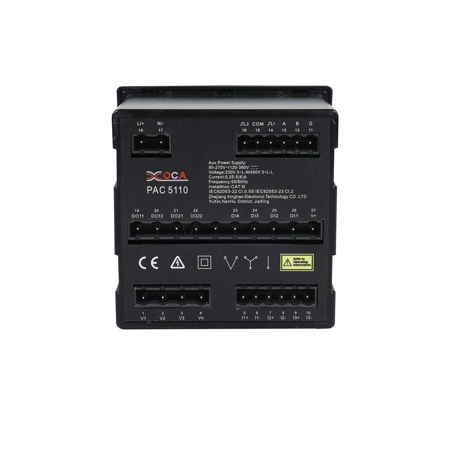 PAC5000 3 Phase Energy Consumption Meter Smart kwh Electric Power Meter 96*96mm With CT
PAC5000 3 Phase Energy Consumption Meter Smart kwh Electric Power Meter 96*96mm With CT