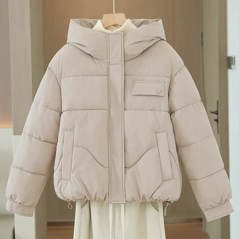 Women's Winter 2026 Jackets New Korean Thicken Hooded Bread Clothes Zipper Loose Cotton Padded Coat Female Solid Puffer Parkas
Women's Winter 2026 Jackets New Korean Thicken Hooded Bread Clothes Zipper Loose Cotton Padded Coat Female Solid Puffer Parkas