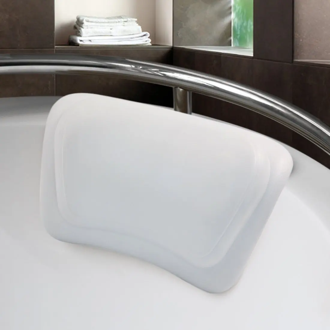 Universal PU Anti-slip Leaning Waterproof Bathtub Pillow Home Hotel BathtubPpillow Cushion Silicone Suction Cup Type
Universal PU Anti-slip Leaning Waterproof Bathtub Pillow Home Hotel BathtubPpillow Cushion Silicone Suction Cup Type