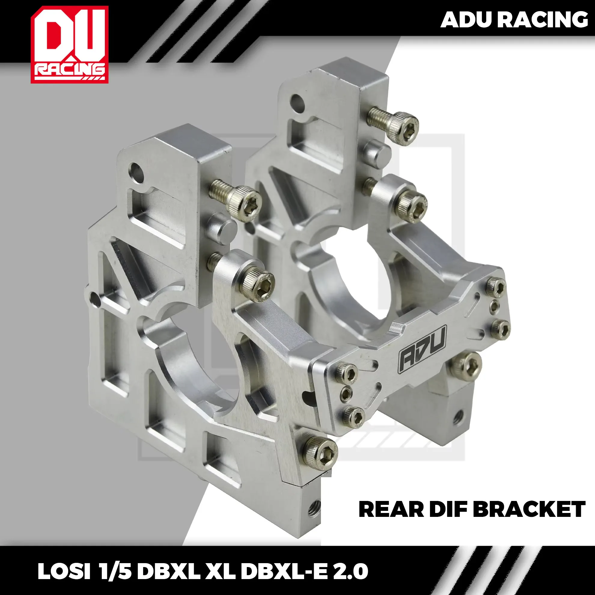 ADU Racing 7075-T6 ALU Rear Diff Bracket Diff Brace for Losi DBXl-e V1.0 V2.0 1/5 RC
ADU Racing 7075-T6 ALU Rear Diff Bracket Diff Brace for Losi DBXl-e V1.0 V2.0 1/5 RC