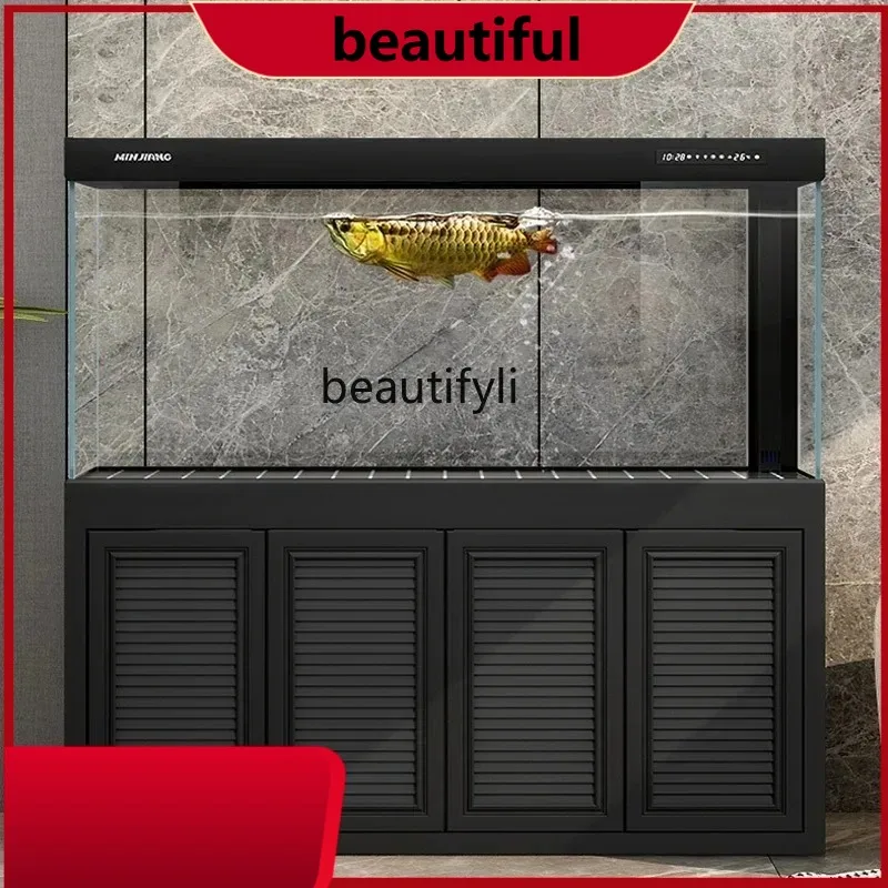 New fish tank ultra-white glass large aquarium household floor bottom filter arowana tank H H H
New fish tank ultra-white glass large aquarium household floor bottom filter arowana tank H H H