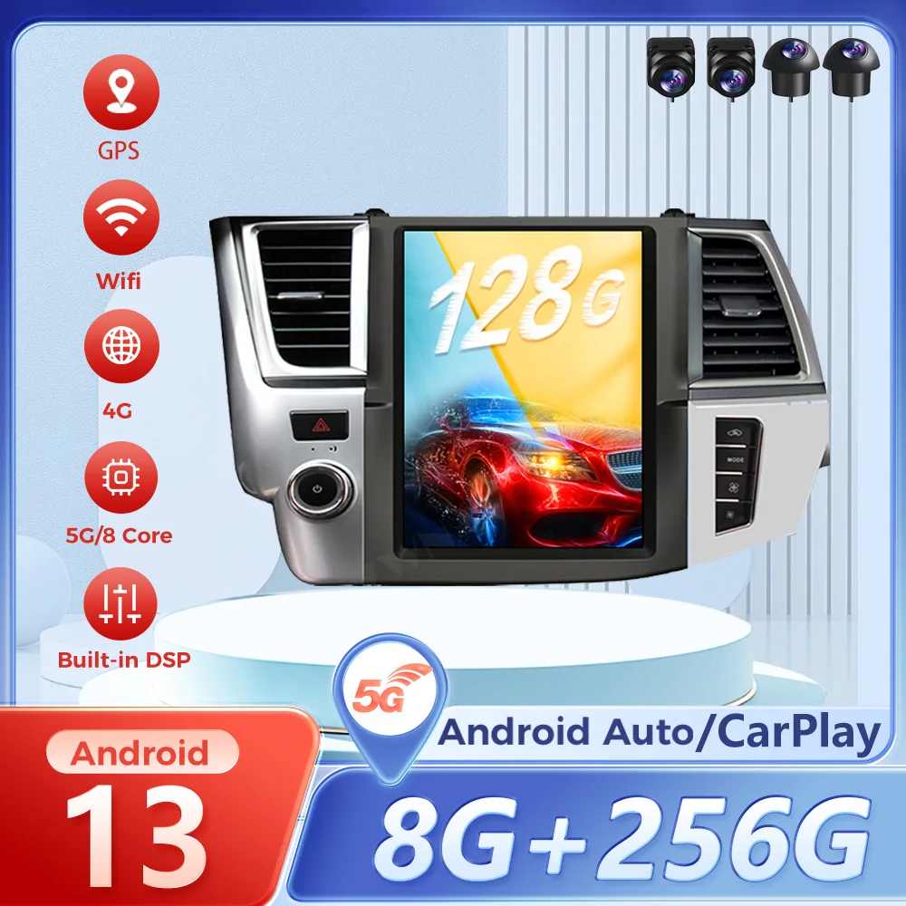 Мультимедийный автомобильный радиоприемник Qualcomm CarPlay Android 13.0 для Toyota Highlander 2014-2018, мультимедийный плеер, GPS-навигация, головное устройство
Мультимедийный автомобильный радиоприемник Qualcomm CarPlay Android 13.0 для Toyota Highlander 2014-2018, мультимедийный плеер, GPS-навигация, головное устройство