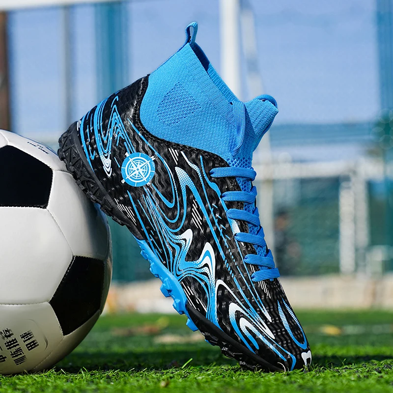 High-Top Football Shoes for Men And Women Training Shoes for Artificial Grass TF Spike Anti-Slip Rubber Outsole Sports Shoes
High-Top Football Shoes for Men And Women Training Shoes for Artificial Grass TF Spike Anti-Slip Rubber Outsole Sports Shoes