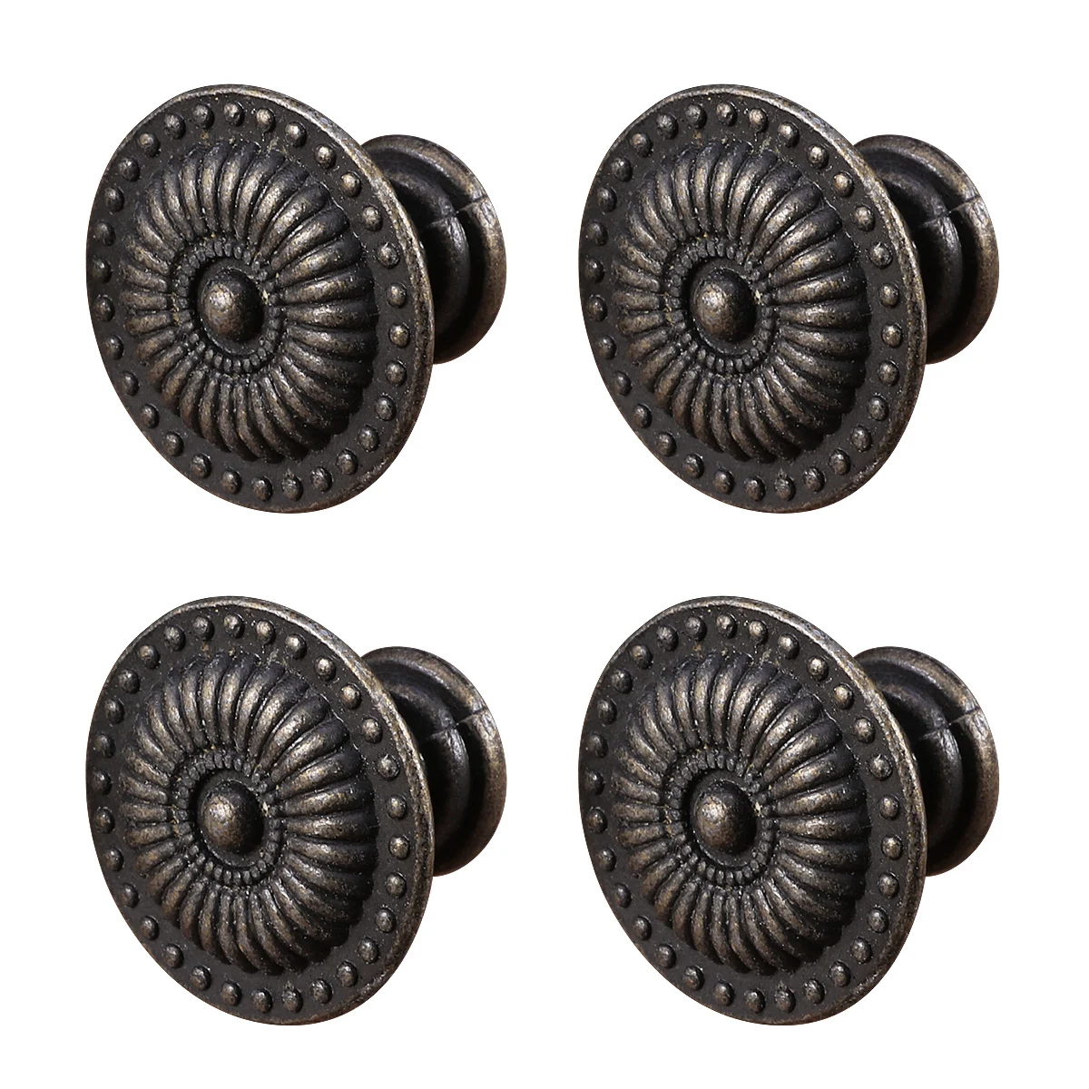 4Pcs Vintage Bronze Cabinet Drawer Pulls Retro Floral Knobs for Kitchen Bedroom Bathroom Furniture Bronze Cabinet Knob
4Pcs Vintage Bronze Cabinet Drawer Pulls Retro Floral Knobs for Kitchen Bedroom Bathroom Furniture Bronze Cabinet Knob