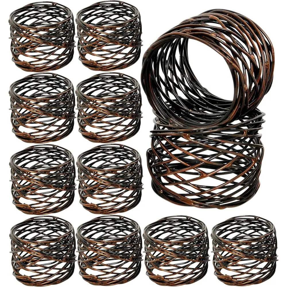 Wire Mesh Napkin Rings Holders Set of 12 - Heavy Duty Metal Napkin Rings or Decor, Dinner, Party, Wedding, Christmas, Gathering,
Wire Mesh Napkin Rings Holders Set of 12 - Heavy Duty Metal Napkin Rings or Decor, Dinner, Party, Wedding, Christmas, Gathering,