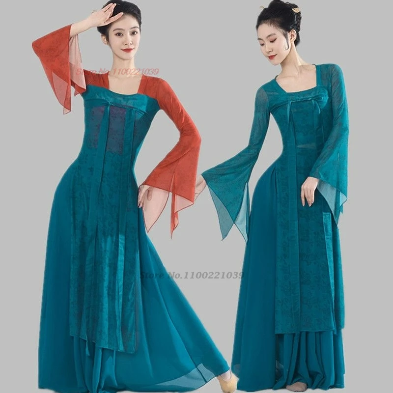 2025 traditional chinese dance costume mesh hanfu tops+chiffon skirt set retro stage performance dress ancient folk dance suit
2025 traditional chinese dance costume mesh hanfu tops+chiffon skirt set retro stage performance dress ancient folk dance suit