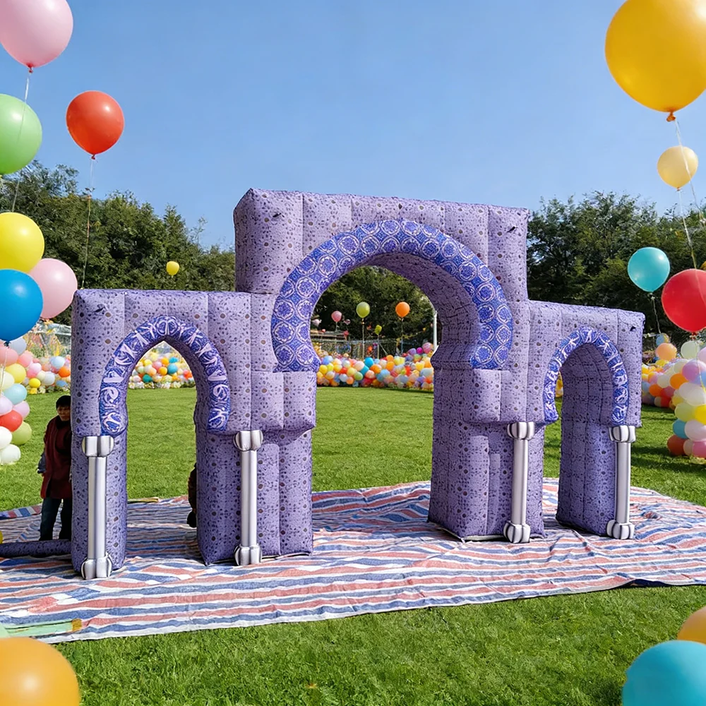Надувная арка в марокканском стиле для декора вечеринок - фиолетовая, с исламским узором, для свадеб, дней рождения, мероприятий, надувной замок-арка
Надувная арка в марокканском стиле для декора вечеринок - фиолетовая, с исламским узором, для свадеб, дней рождения, мероприятий, надувной замок-арка