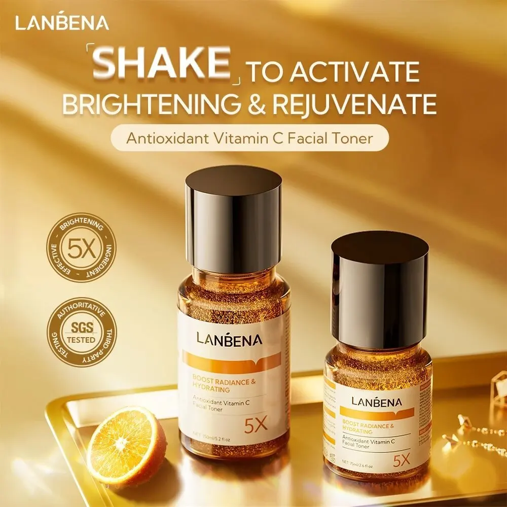 LANBENA Antioxidant Vitamin C Facial Toner With Niacinamide Brightens Skin Tone Reduces Dullness Hydrates Moisturizes Skin Care
LANBENA Antioxidant Vitamin C Facial Toner With Niacinamide Brightens Skin Tone Reduces Dullness Hydrates Moisturizes Skin Care