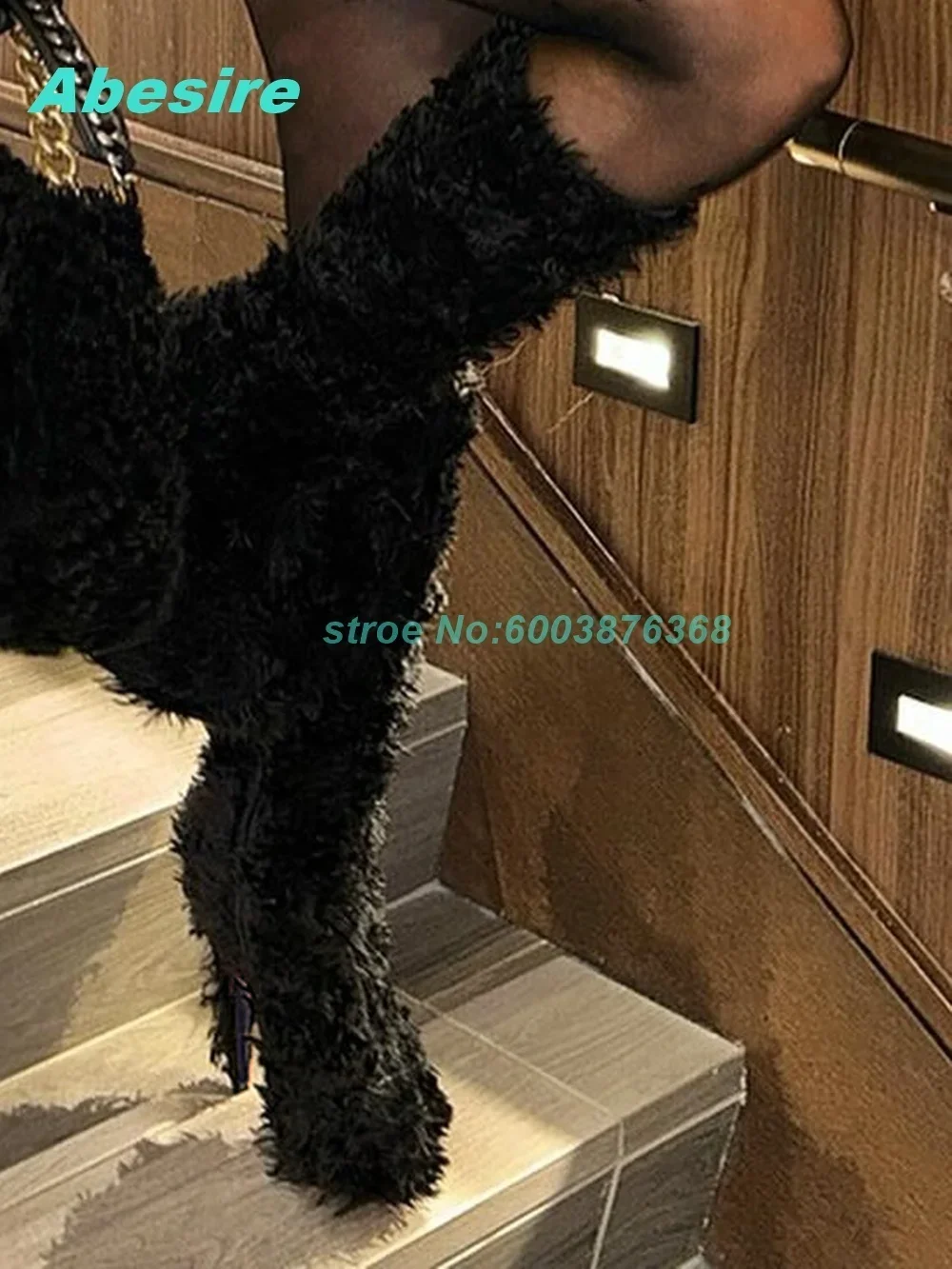Round Toe Thin Heels Platform Shoes for Women Black Fur Patchwork Zipper Knee High Boots Sweet Spicy Girls Y2K Fashion Shoes New
Round Toe Thin Heels Platform Shoes for Women Black Fur Patchwork Zipper Knee High Boots Sweet Spicy Girls Y2K Fashion Shoes New