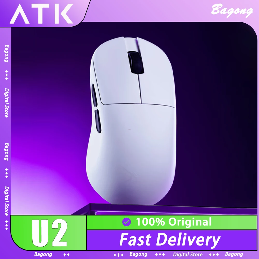 Мышь ATK U2, трехрежимная беспроводная мышь Paw3950 Paw3395, 8000 Гц, легкая игровая мышь с низкой задержкой, аксессуары для ПК для геймеров FPS
Мышь ATK U2, трехрежимная беспроводная мышь Paw3950 Paw3395, 8000 Гц, легкая игровая мышь с низкой задержкой, аксессуары для ПК для геймеров FPS
