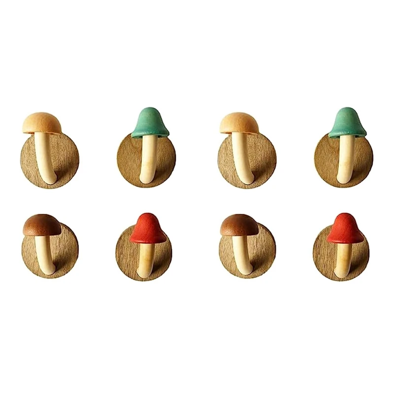 2X Fun Wooden Mushroom Coat Hook, Non-Perforated Solid Wood Hook, Kitchen Bathroom Cloakroom Door Hook
2X Fun Wooden Mushroom Coat Hook, Non-Perforated Solid Wood Hook, Kitchen Bathroom Cloakroom Door Hook