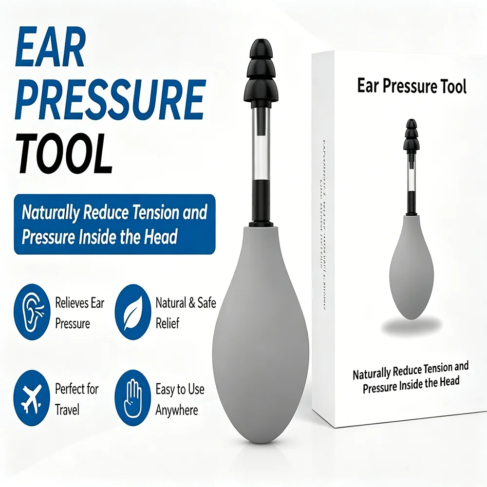 Ear Pressure Relief Tool Natural Ear Pressure Equalizer Ear Massage Device Air Pressure Relief for Flying Diving Travel
Ear Pressure Relief Tool Natural Ear Pressure Equalizer Ear Massage Device Air Pressure Relief for Flying Diving Travel