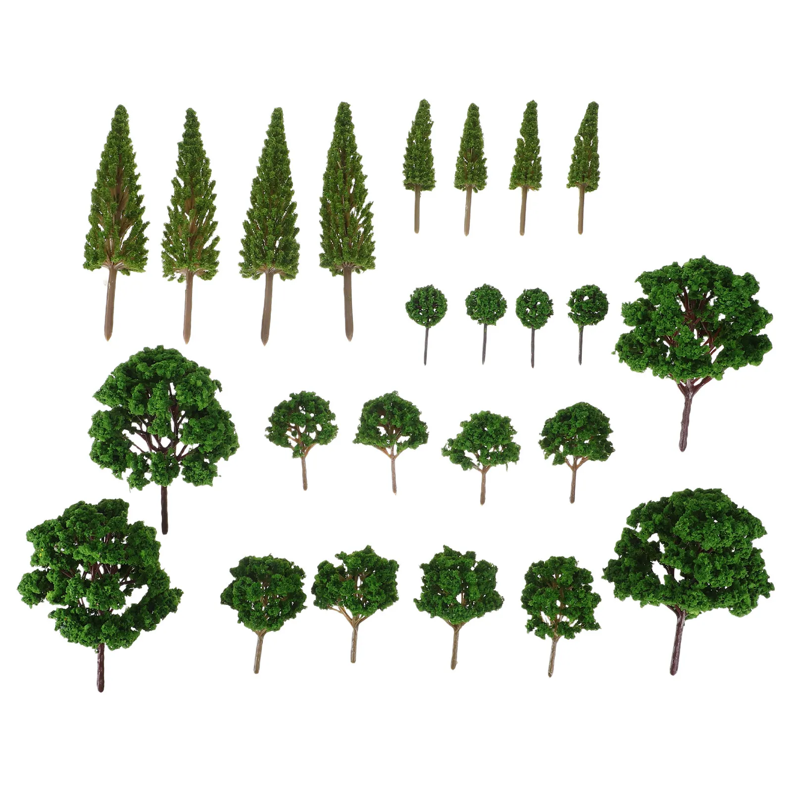 24Pcs Miniature Plastic Trees Realistic Simulation Tiny Tree Models for Diorama Train Railway Landscape Scene Accessories
24Pcs Miniature Plastic Trees Realistic Simulation Tiny Tree Models for Diorama Train Railway Landscape Scene Accessories