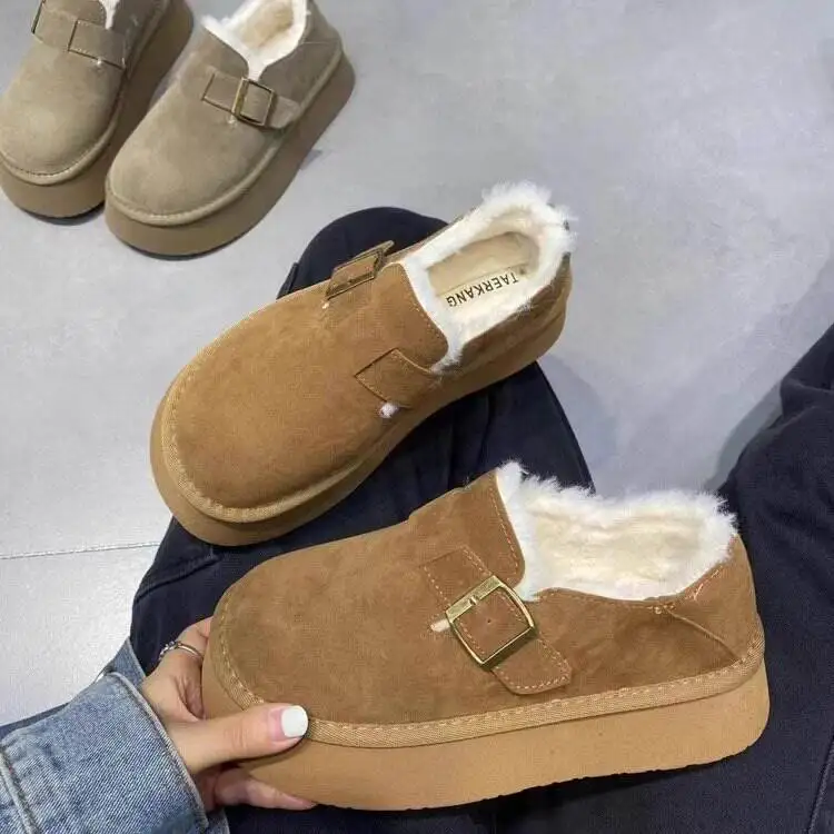 Women's Winter Thick Bottom Short Snow Boots Fleece Lined Warm Anti-slip Cotton Shoes Low Heel Casual Style round Toe
Women's Winter Thick Bottom Short Snow Boots Fleece Lined Warm Anti-slip Cotton Shoes Low Heel Casual Style round Toe