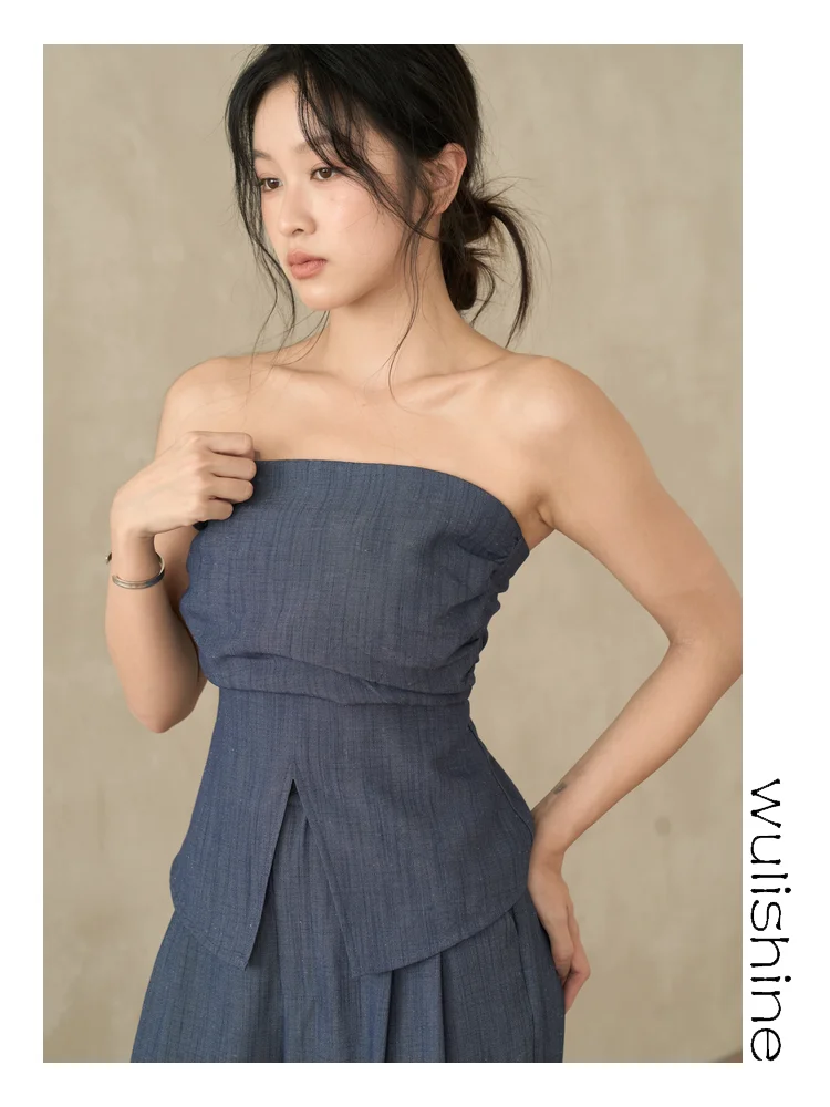 Removable Strap Design Summer Outdoor Wear Women's Sleeveless Vest Top Fashionable Tube Bralette Tank Top Thin Short Length
Removable Strap Design Summer Outdoor Wear Women's Sleeveless Vest Top Fashionable Tube Bralette Tank Top Thin Short Length