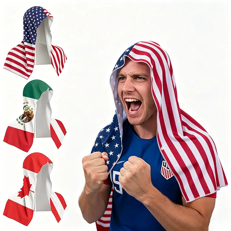 National Flag Hooded Head Scarf with Snap Buttons Sports Fan Headwear Headband Cheering Headwrap for Game Day PartiesM02
National Flag Hooded Head Scarf with Snap Buttons Sports Fan Headwear Headband Cheering Headwrap for Game Day PartiesM02