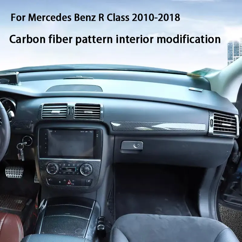 Carbon Fiber Grain For Mercedes Benz R Class W251 MPV 2009-2016 2017 Center Console CD Panel Air Outlet Car Interior Accessories
Carbon Fiber Grain For Mercedes Benz R Class W251 MPV 2009-2016 2017 Center Console CD Panel Air Outlet Car Interior Accessories