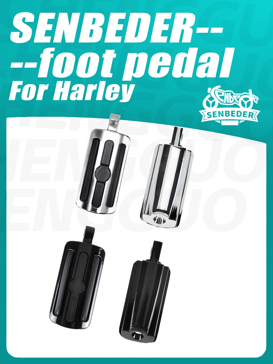 SENBEDER Motorcycle Foot Pegs, Anti-Slip Chrome Black Footrest for Harley All Models Dyna Sportster Fat Boy Softail Glide
SENBEDER Motorcycle Foot Pegs, Anti-Slip Chrome Black Footrest for Harley All Models Dyna Sportster Fat Boy Softail Glide
