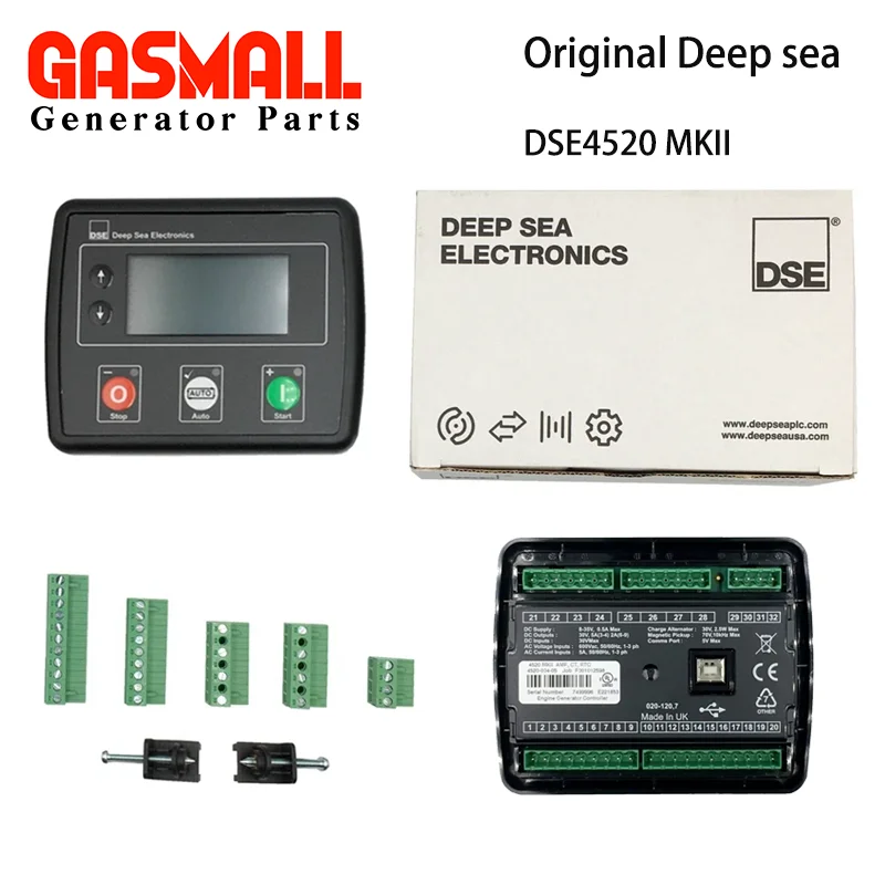 Оригинальный контроллер DSE4520 MKII, дизельный генератор, модуль управления неисправноями автоматической сети, детали генератора панели 
Оригинальный контроллер DSE4520 MKII, дизельный генератор, модуль управления неисправноями автоматической сети, детали генератора панели
