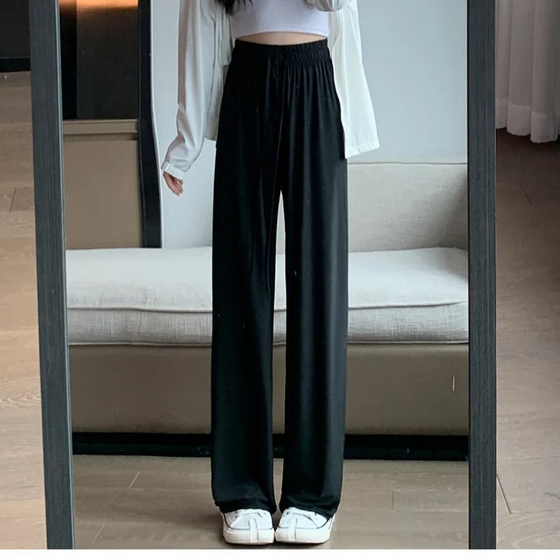 Ice Silk Sun Protection Pants for Women, Summer Thin High-waist, Drapey, Loose, Slimming Casual Straight-leg Cool Wide-leg Pants
Ice Silk Sun Protection Pants for Women, Summer Thin High-waist, Drapey, Loose, Slimming Casual Straight-leg Cool Wide-leg Pants