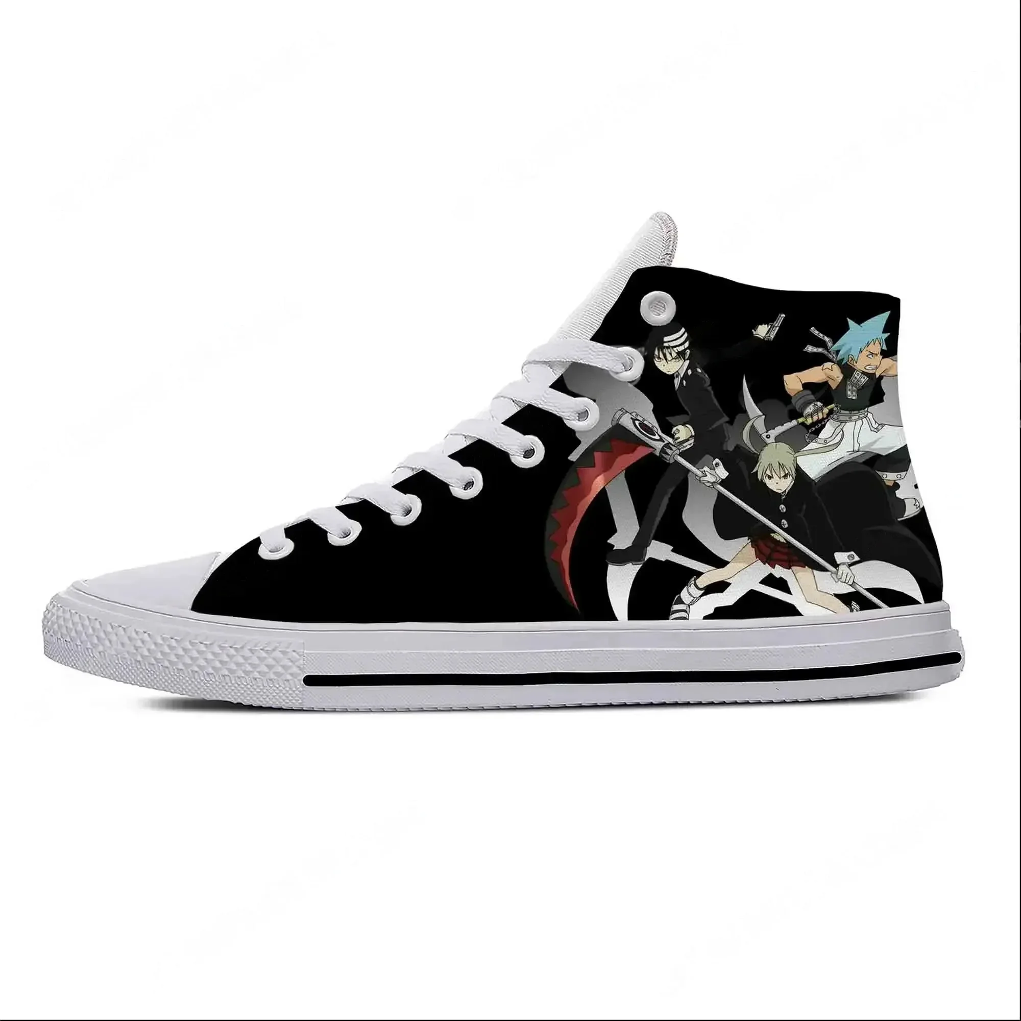 Japanese Anime Manga Cartoon Soul Eater Fashion Casual Cloth Shoes High Top Lightweight Breathable 3D Print Men Women Sneakers
Japanese Anime Manga Cartoon Soul Eater Fashion Casual Cloth Shoes High Top Lightweight Breathable 3D Print Men Women Sneakers