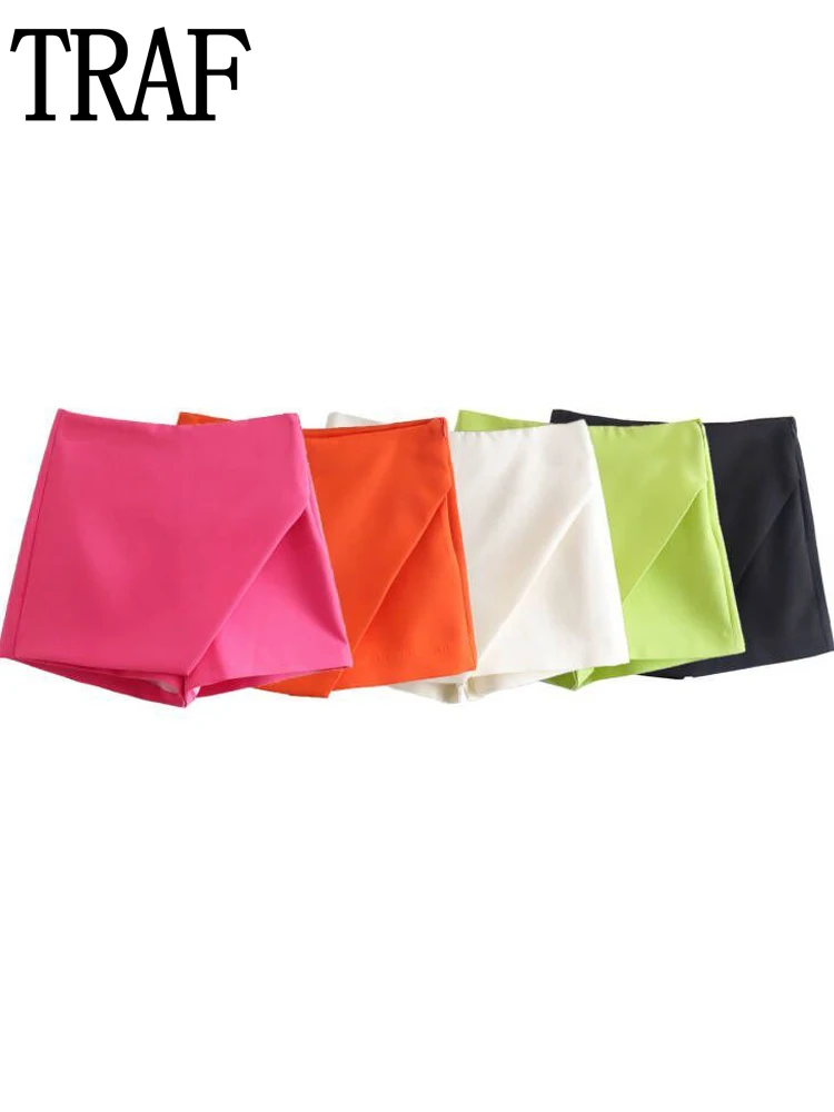 TRAF Women's Shorts 2022 High Waist Short Pants Woman Summer Orange Culottes Fashion Black Shorts Women Baggy Y2K Green Shorts
TRAF Women's Shorts 2022 High Waist Short Pants Woman Summer Orange Culottes Fashion Black Shorts Women Baggy Y2K Green Shorts