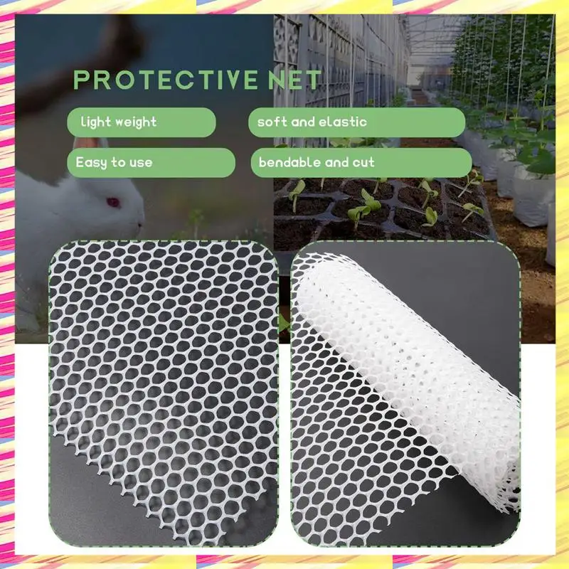 ABJJ Reusable Plastic Chicken Wire Fence Mesh Lightweight Durable Hexagonal Mesh DIY Project For Home Garden Courtyard
ABJJ Reusable Plastic Chicken Wire Fence Mesh Lightweight Durable Hexagonal Mesh DIY Project For Home Garden Courtyard
