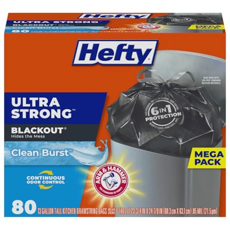 Ultra Strong Trash Bags Black Tall Kitchen Trash Bags 13 Gallon Size Break Resistant Drawstring Enclosure Continuous Odor Contr
Ultra Strong Trash Bags Black Tall Kitchen Trash Bags 13 Gallon Size Break Resistant Drawstring Enclosure Continuous Odor Contr