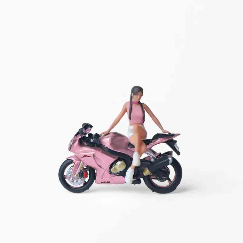 1:64 Suzuki Peach Powder Motorcycle Girl Simulation Resin Model
1:64 Suzuki Peach Powder Motorcycle Girl Simulation Resin Model