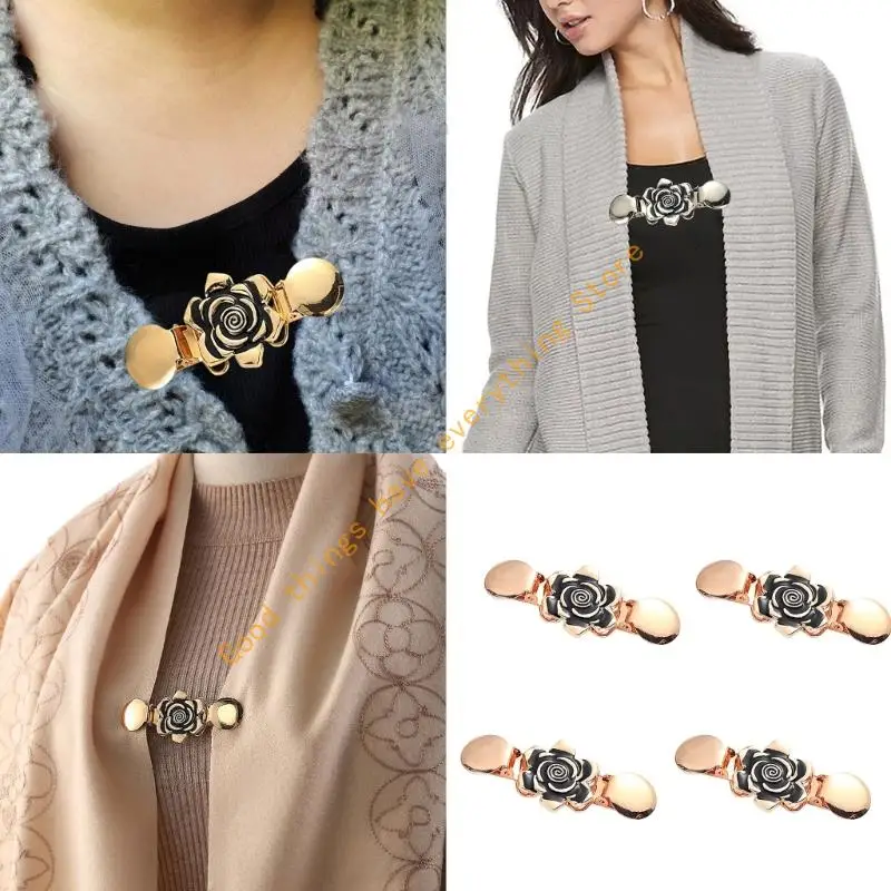 4pcs Sturdy Alloy Button Clip for Women Long Time Use Preventing Garment Slippage in Daily Wear 55KF
4pcs Sturdy Alloy Button Clip for Women Long Time Use Preventing Garment Slippage in Daily Wear 55KF