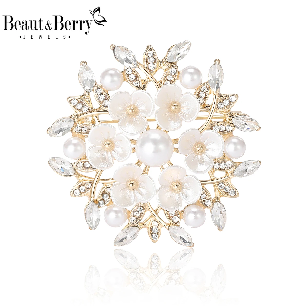 Beaut&Berry Luxury Rhinestone Pearl Flower Brooches for Women Unisex Plant Pins Friend Party Gifts Banquet Jewellery Accessories 
Beaut&Berry Luxury Rhinestone Pearl Flower Brooches for Women Unisex Plant Pins Friend Party Gifts Banquet Jewellery Accessories
