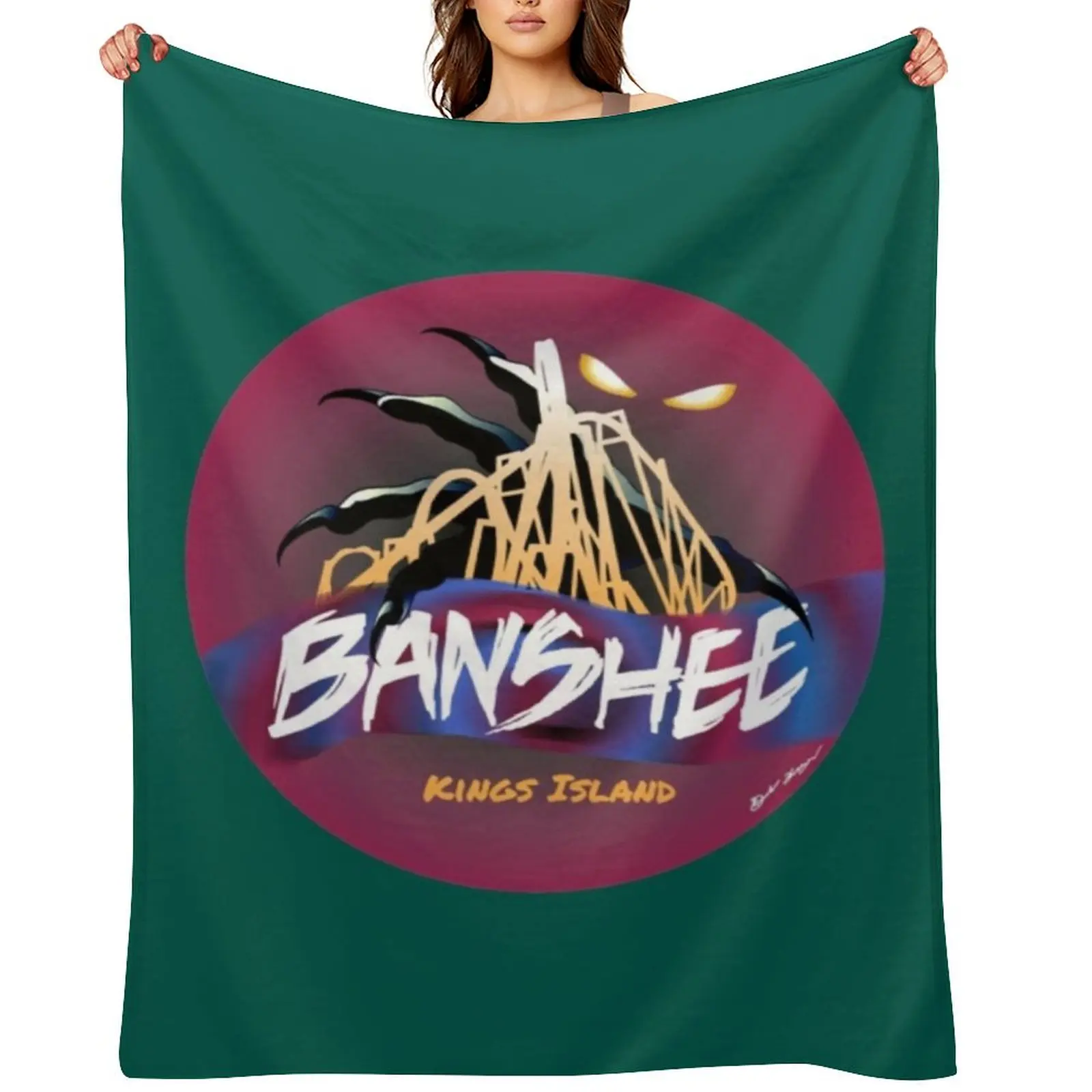 Kings Island Banshee Design Throw Blanket Luxury Designer Fashion Sofas Decorative Sofas Loose Blankets
Kings Island Banshee Design Throw Blanket Luxury Designer Fashion Sofas Decorative Sofas Loose Blankets