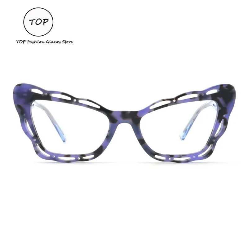Top-quality Hollowed-out Pattern Handcrafted Acetate Fiber Men's Glasses Fashionable Women's Spectacle Frames Suitable Myopia
Top-quality Hollowed-out Pattern Handcrafted Acetate Fiber Men's Glasses Fashionable Women's Spectacle Frames Suitable Myopia