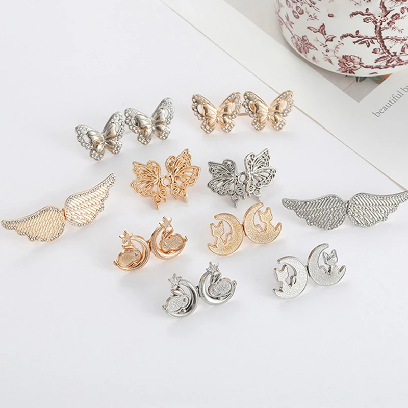 Adjustable Tightener Waist Buckle for Jeans, No Sewing Required Butterfly Button Adjuster for Pants and Skirts Waist
Adjustable Tightener Waist Buckle for Jeans, No Sewing Required Butterfly Button Adjuster for Pants and Skirts Waist