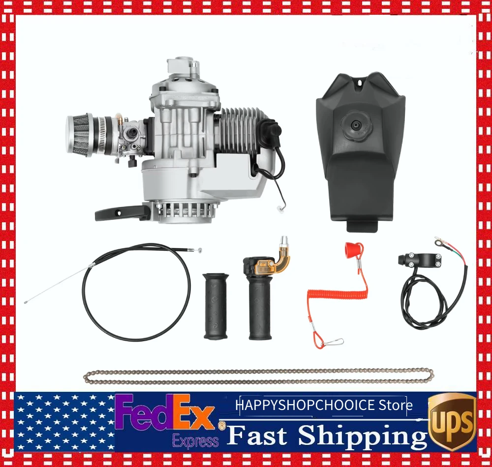 49CC 2-тактный двигатель с цепным выключателем 25H-136L, ручка дроссельной заслонки, левая крышка топливного бака и тросом дроссельной заслонки, двигатель запуска
49CC 2-тактный двигатель с цепным выключателем 25H-136L, ручка дроссельной заслонки, левая крышка топливного бака и тросом дроссельной заслонки, двигатель запуска