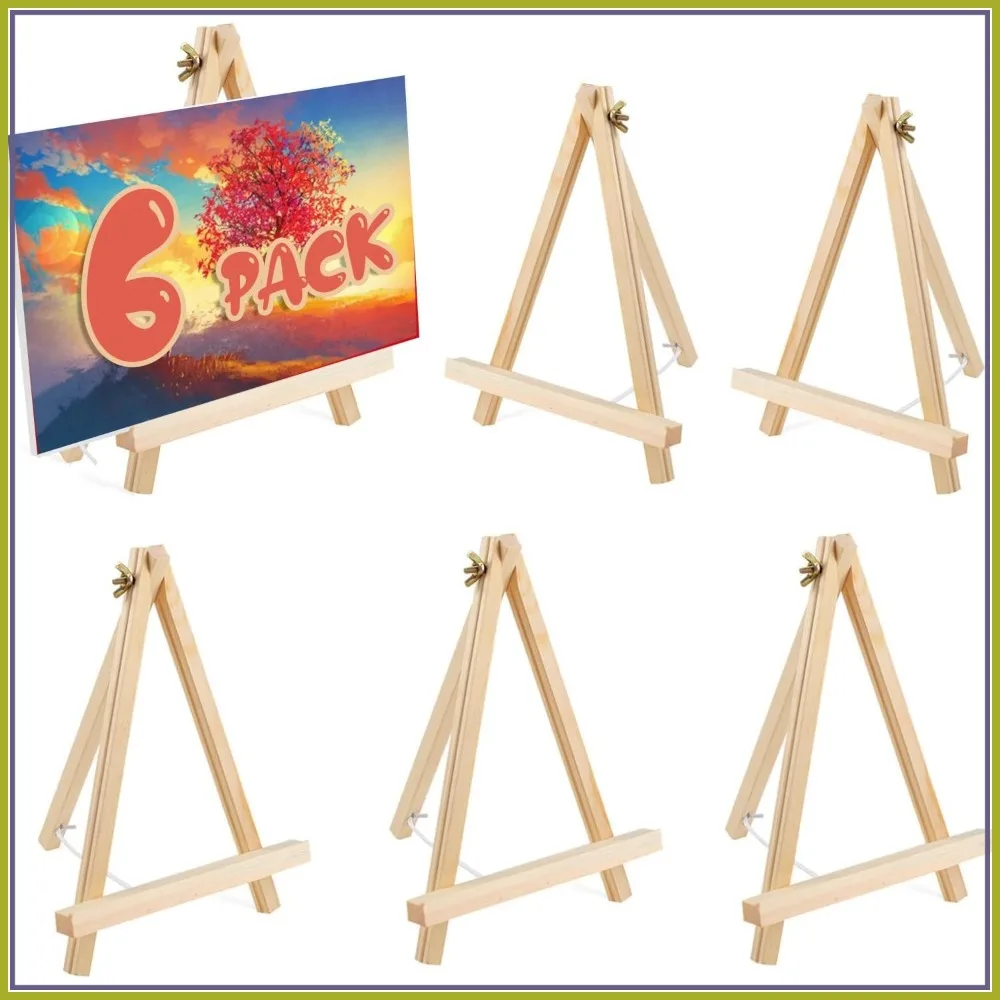 6 Pack 9 Inch Wood Easels, Tripod Stand for Painting Canvases, Tabletop Art Easel for Artists Adults Students
6 Pack 9 Inch Wood Easels, Tripod Stand for Painting Canvases, Tabletop Art Easel for Artists Adults Students