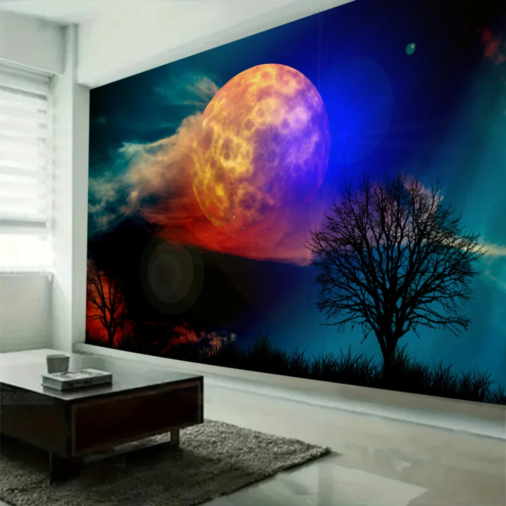 Fantasy landscape tapestry, starry home wall decoration, polyester thin hanging cloth, Bohemian hippie room aesthetic decoration 
Fantasy landscape tapestry, starry home wall decoration, polyester thin hanging cloth, Bohemian hippie room aesthetic decoration