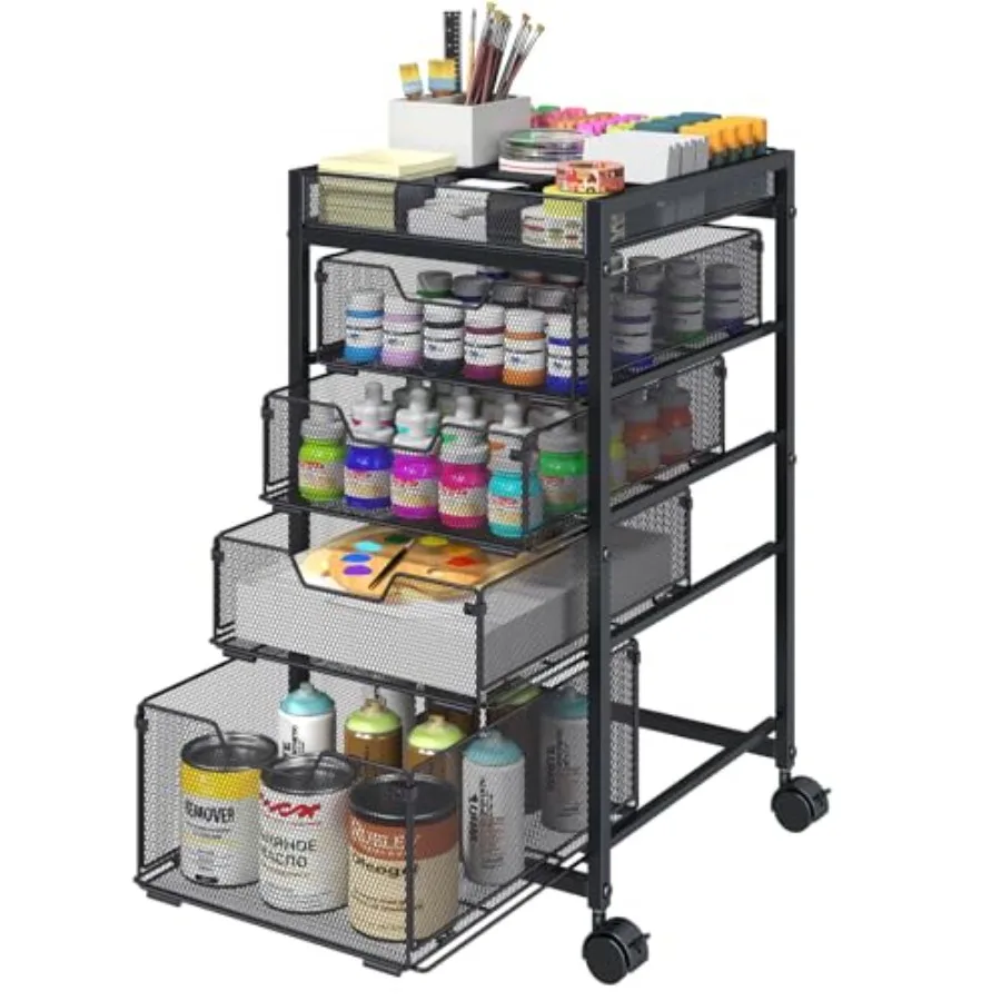 Rolling Utility Cart with 4 Drawers Craft Organizer and Storage Carts with DIY Divider Lockable Wheels Storage Organizer for Ar
Rolling Utility Cart with 4 Drawers Craft Organizer and Storage Carts with DIY Divider Lockable Wheels Storage Organizer for Ar