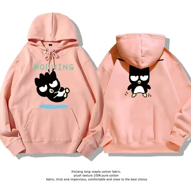 Оригинальные парные Топы Sanrio Badtz-maru с принтом, уличная одежда, Женская Толстовка Оверсайз Y2k, одежда в стиле 1920-х годов, кавайная одежда
Оригинальные парные Топы Sanrio Badtz-maru с принтом, уличная одежда, Женская Толстовка Оверсайз Y2k, одежда в стиле 1920-х годов, кавайная одежда