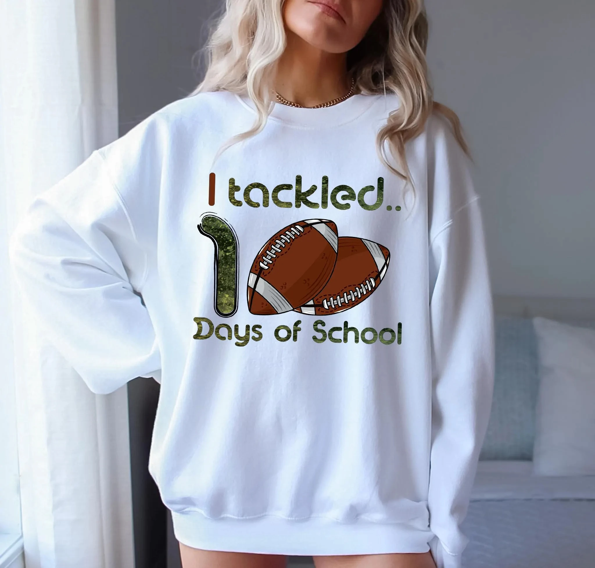 I Tackled 100 Days of School Sweatshirt Hoodie Men's and Women's Round Neck Sweatshirts Y2k Tops Autumn Pullover Women Clothing
I Tackled 100 Days of School Sweatshirt Hoodie Men's and Women's Round Neck Sweatshirts Y2k Tops Autumn Pullover Women Clothing