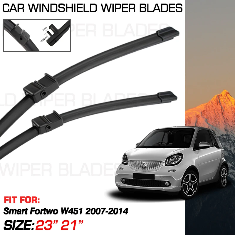 Front Wiper Blades For Smart Fortwo W451 451 2007-2014 2013 2012 2011 2010 2009 2008 Accessories Front Windshield Washer Brush
Front Wiper Blades For Smart Fortwo W451 451 2007-2014 2013 2012 2011 2010 2009 2008 Accessories Front Windshield Washer Brush