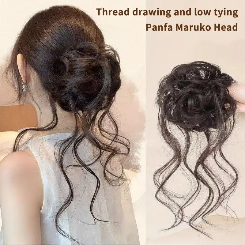 Fluffy Messy Curly Hair Bun Synthetic Chignon Hairpiece Elastic Rubber Band Ponytail Extension For Women Daily & Party Wear
Fluffy Messy Curly Hair Bun Synthetic Chignon Hairpiece Elastic Rubber Band Ponytail Extension For Women Daily & Party Wear