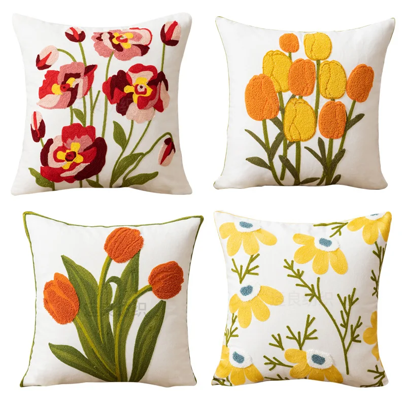 45X45CM Flower Throw Pillow Cover Embroidered Plants Stamping Waist Cushion Cover Decor Home Decorative Pillowcase
45X45CM Flower Throw Pillow Cover Embroidered Plants Stamping Waist Cushion Cover Decor Home Decorative Pillowcase