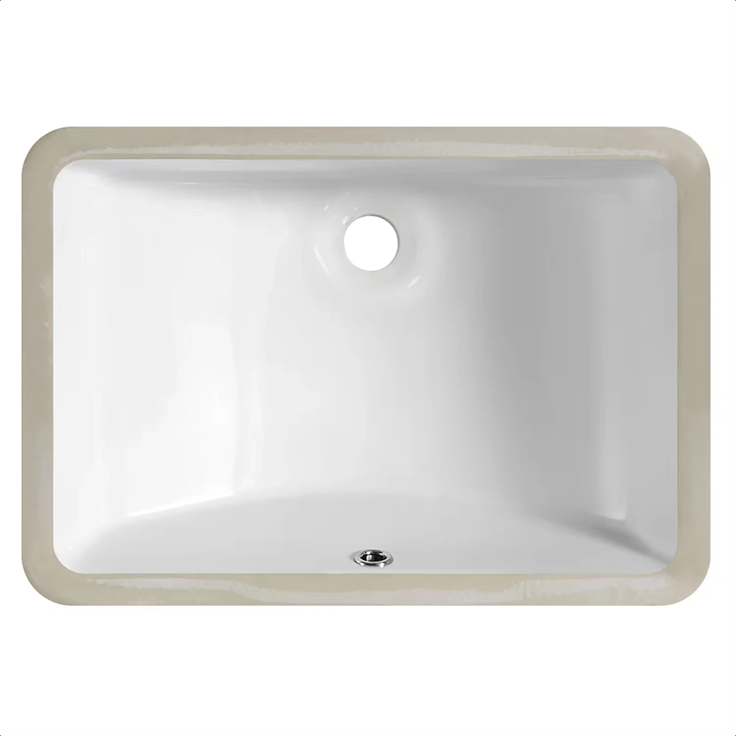 1pc Bathroom Sink Undermount - 18"x11" Modern White Rectangular Vessel Undermount Sink, Porcelain Ceramic Under Counter Lavatory
1pc Bathroom Sink Undermount - 18"x11" Modern White Rectangular Vessel Undermount Sink, Porcelain Ceramic Under Counter Lavatory