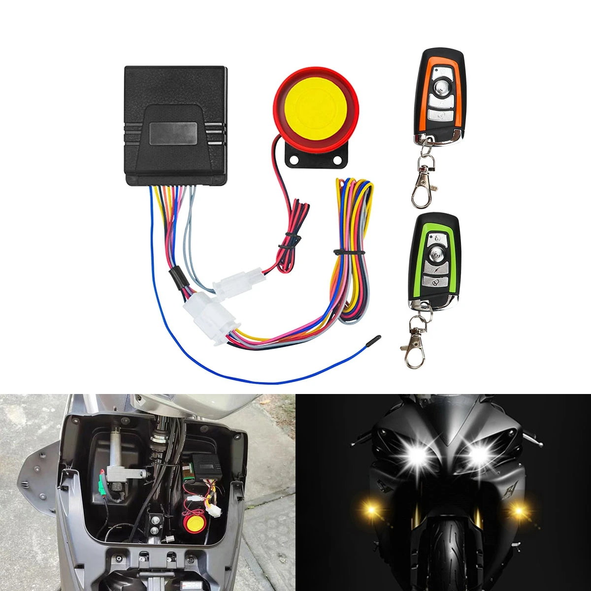 Система сигнализации для мотоцикла, двойной пульт дистанционного управления (без аккумулятора), противоугонное устройство для мотоцикла, 125 дБ, высокий децибеловый звуковой сигнал
Система сигнализации для мотоцикла, двойной пульт дистанционного управления (без аккумулятора), противоугонное устройство для мотоцикла, 125 дБ, высокий децибеловый звуковой сигнал